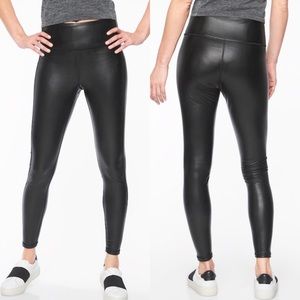 Athleta All Over Gleam Faux Leather leggings SP